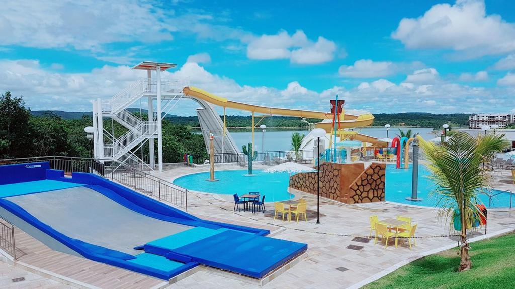 Apto Resort Do Lago Ate 8 Pessoas - Valor Promocional Caldas Novas Eksteriør bilde